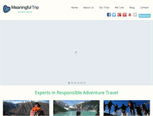 Tablet Screenshot of meaningfultrip.com